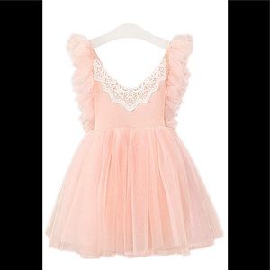 Lace Tulle Adjustable Strap Dress - NWT
